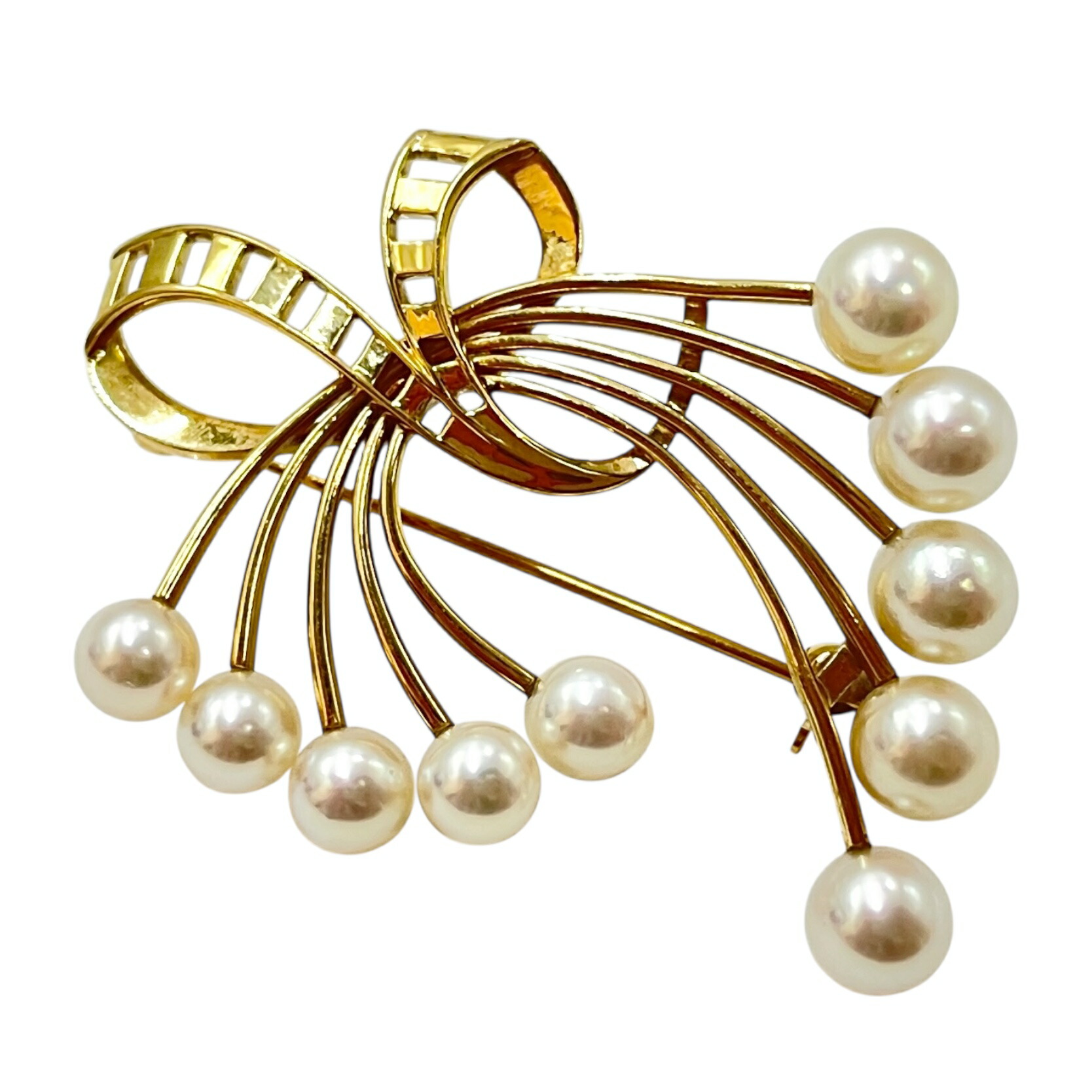 楽天市場】ミキモト ブローチ レディース リーフモチーフ 11Pパール