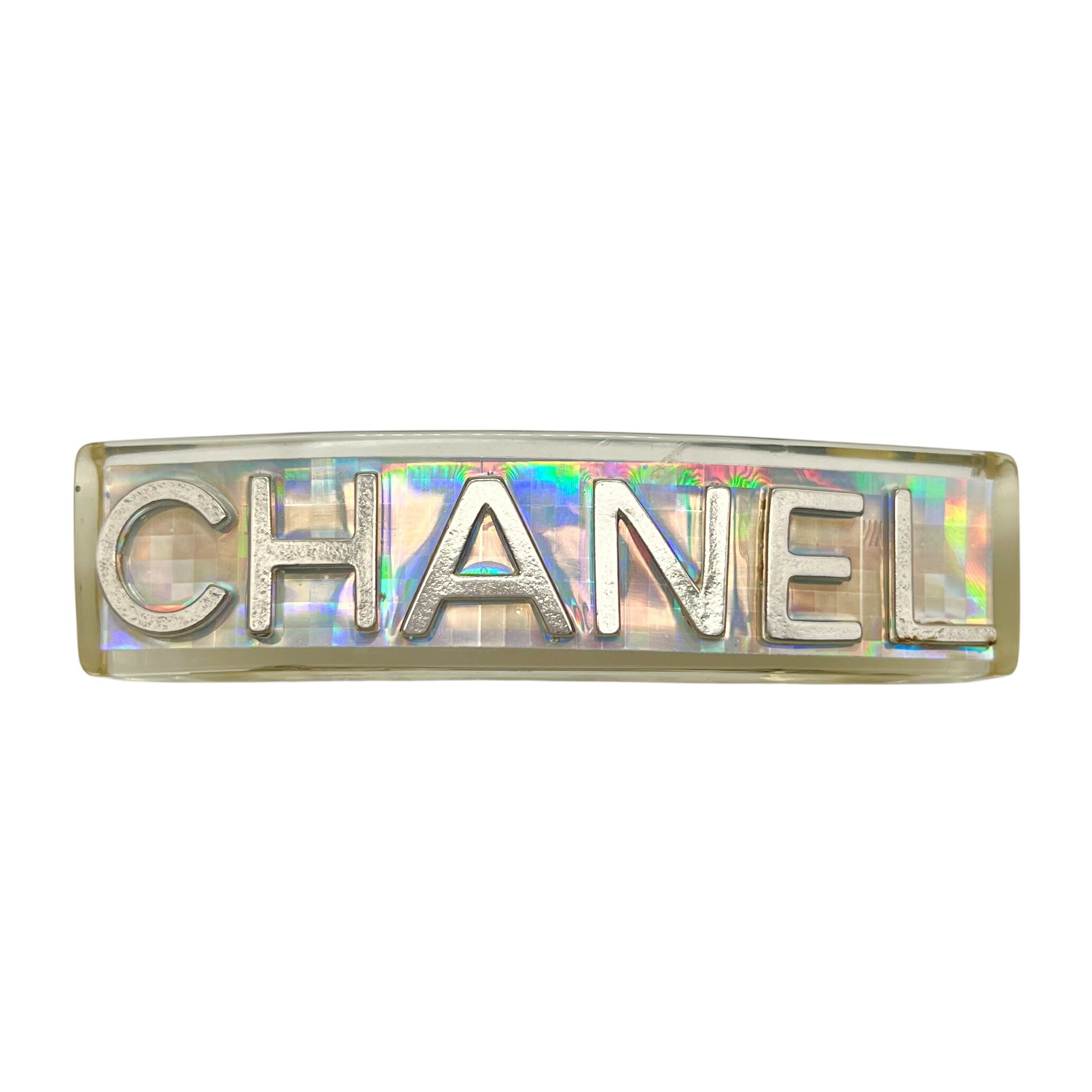 楽天市場】【中古】CHANEL （シャネル）ロゴプレート バレッタ メタル