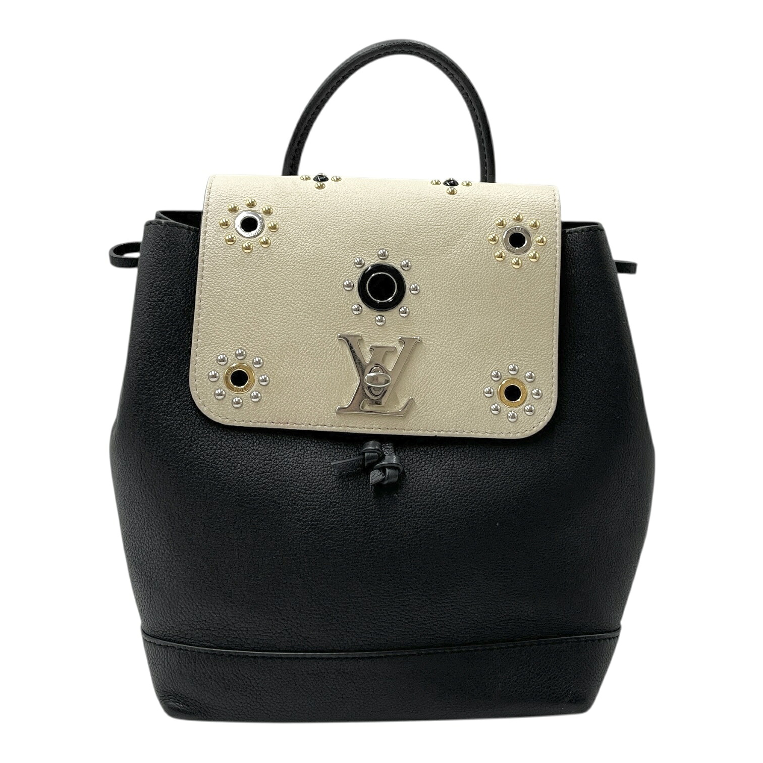 【中古】LOUIS VUITTON ルイ・ヴィトン ロックミーバックパック  スタッズ 背嚢・デイパック 黒いこと ユニ一発やる M54108