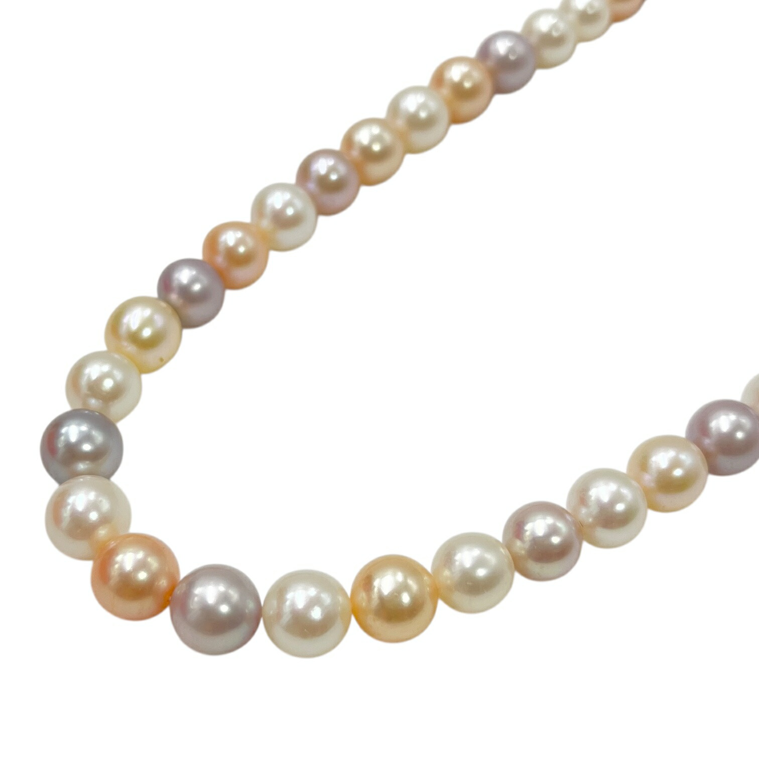 TASAKI 淡水パール6.3mm玉 ネックレス K18WG 42cm TASAKI 淡水パール