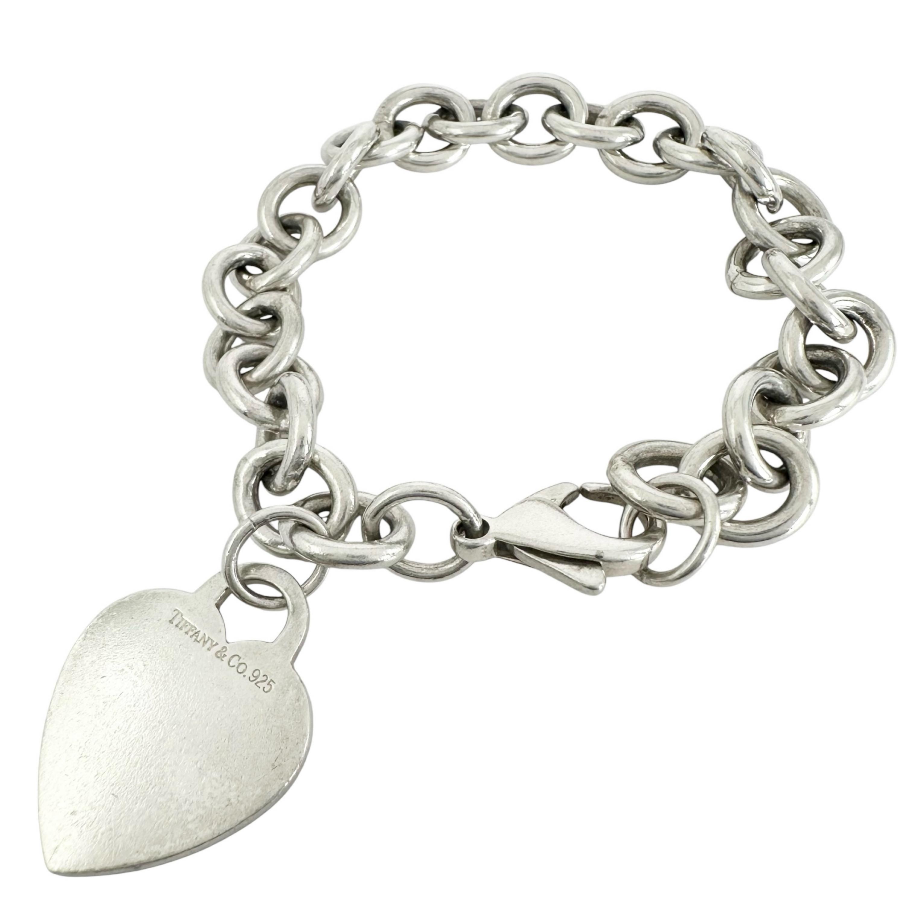 【中古】TIFFANY&Co. ティファニー ブレスレット リターン トゥ ブレスレット SV925 33.6g シルバー レディース ハート タグ|リユースギャラリーミーツ