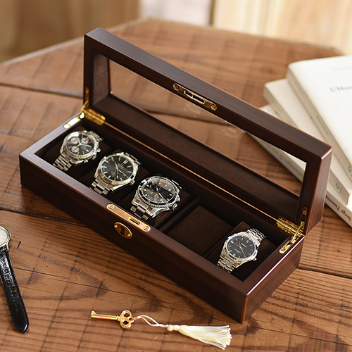 【楽天市場】クーポン発行中 楽天1位 腕時計ケース ウォッチケース コレクションケース 木製ウォッチケース 5本用 コレクション 収納 ケース