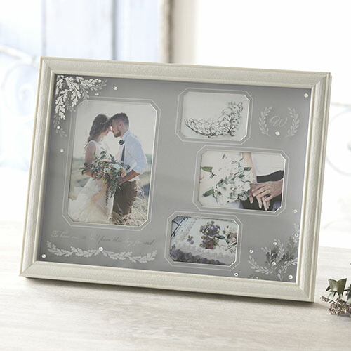 楽天市場 クーポン発行中 ボタニカル フォトフレーム 写真立て 4窓 フォトフレーム フォトアルバム ホワイト インテリア小物 置物 フレーム 結婚祝い 記念日 ウェディング ブライダル かわいい おしゃれ ナチュラル ギフト プレゼント 253 868 Studiolo