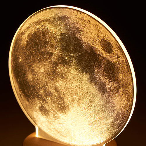 クーポン発行中月アクリルLEDライトMOON間接照明照明ライトインテリア天体天球惑星宇宙雑貨満月オンライン飲み会看板テレワークおしゃれ人気デスクライトルームライトランプ可愛いギフト390-200