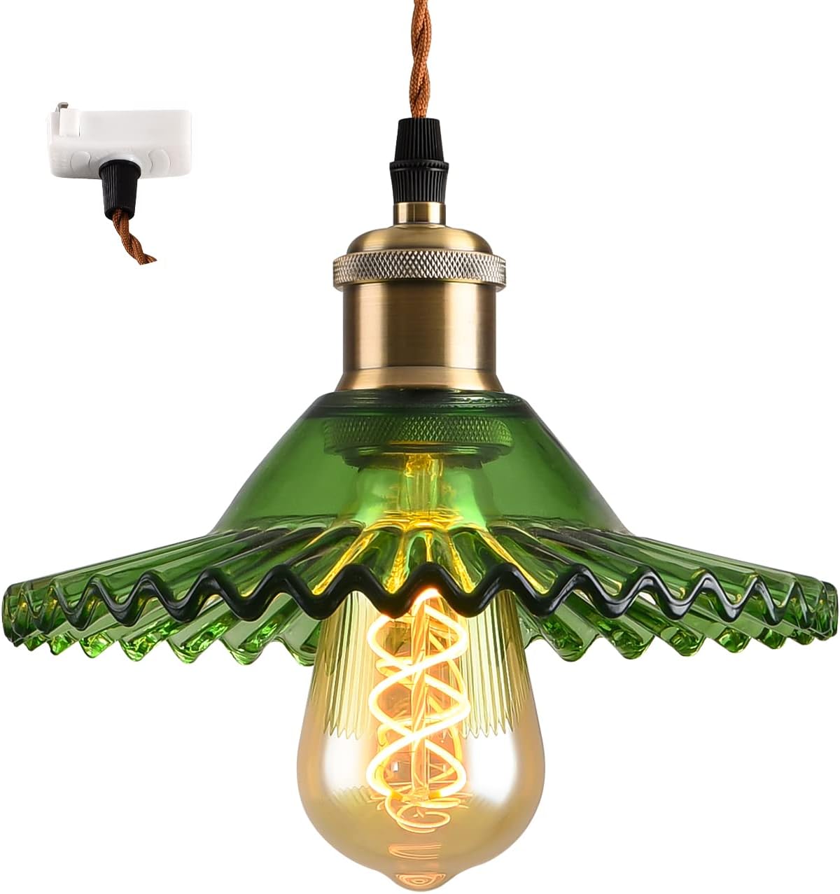 楽天市場】ペンダントライト ダクトレール式 E26口金 ガラス シェード