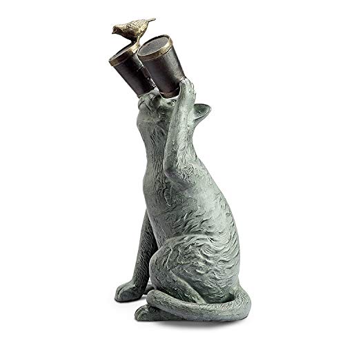 観察者 猫 庭 彫刻|いろどりセレクト