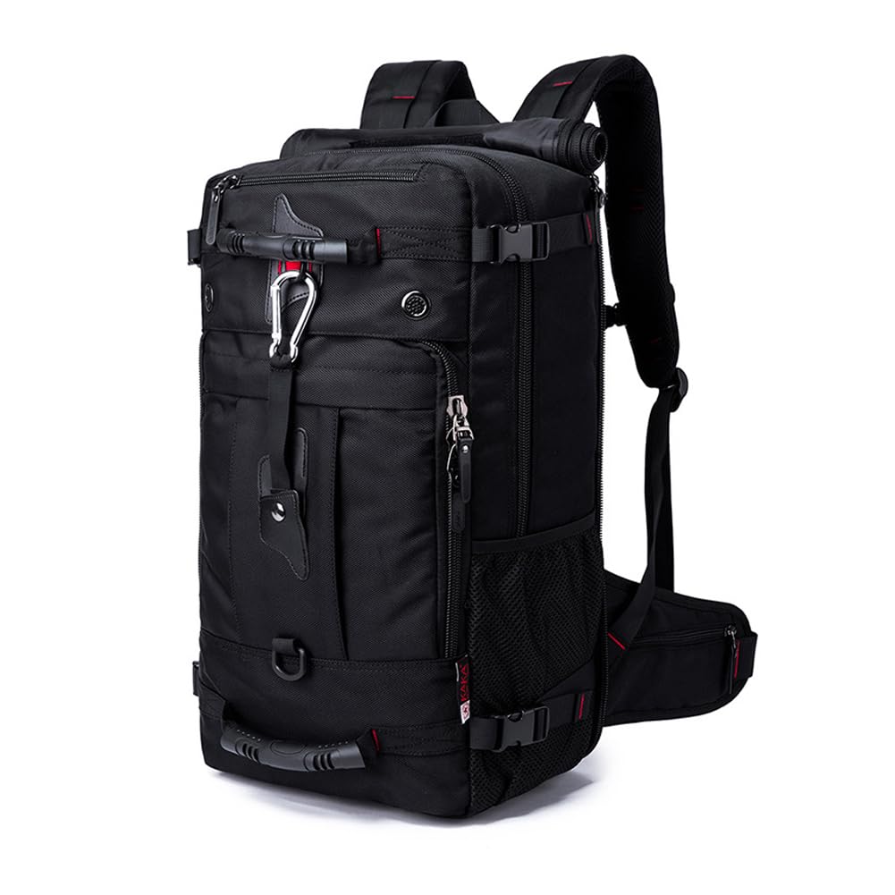 バックパック リュックサック 登山リュック メンズ レディース 50L 40L 大容量 3Way 防災 防水 アウトドア 鍵付き 盗難防止 遠足 旅行 通勤 キャンプ ビジネス A4 スポーツ 黒｜いろどりセレクト
