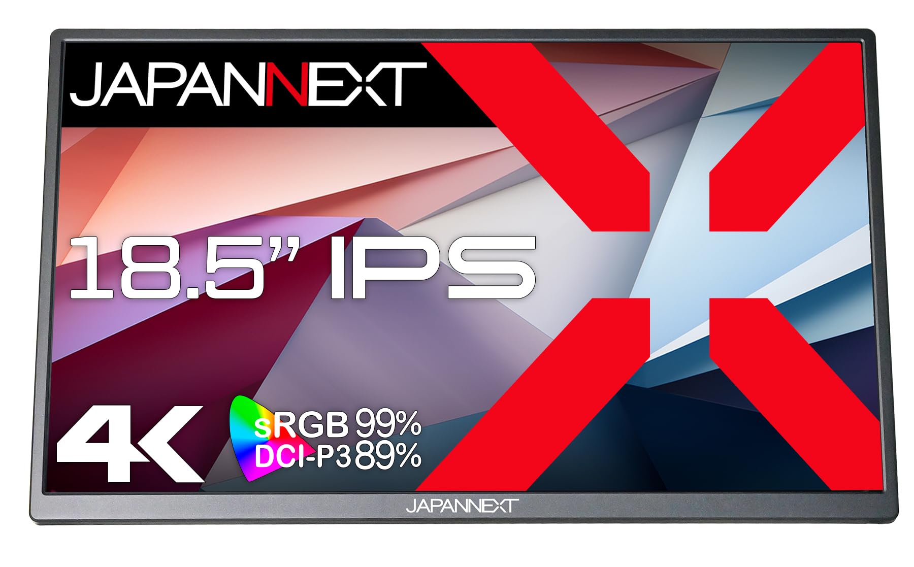 18.5インチ モバイルモニター IPSパネル 4K UHD 3840x2160解像度 スマートケース付き USB PC対応 スピーカー内蔵 sRGB100% 非光沢|いろどりセレクト
