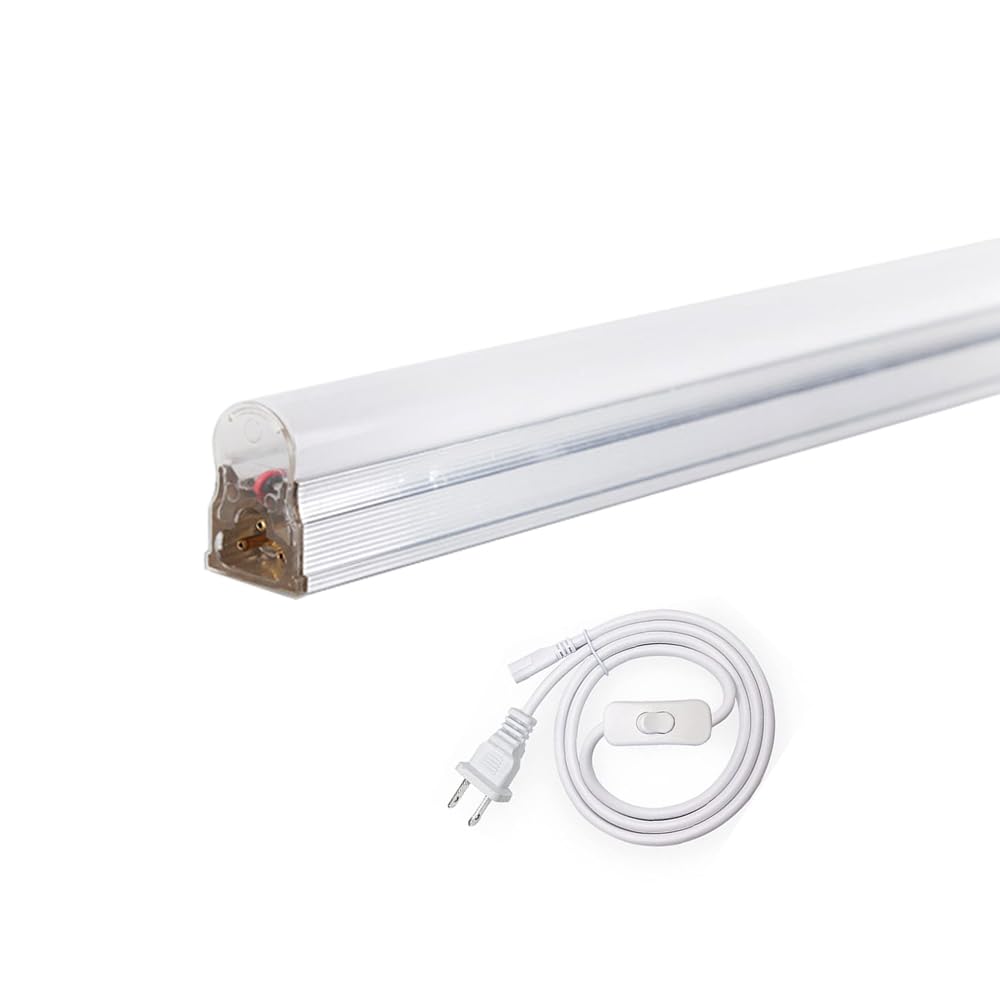 LED蛍光灯 器具一体型 スイッチ付き 直管型 消費電力 高輝度 5500K 昼白色 配線工事不要 軽量 ベースライト AC電源コード1.5m 取付簡単 明るい 省エネ 倉庫 事務所 学校に適用｜いろどりセレクト