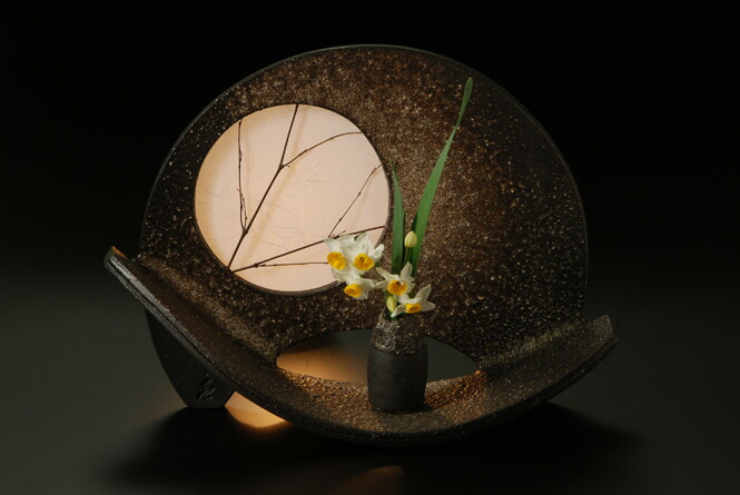 楽天市場】扇型 花器(大) 信楽焼 陶器 花器 花瓶 彩り屋 : 彩り屋