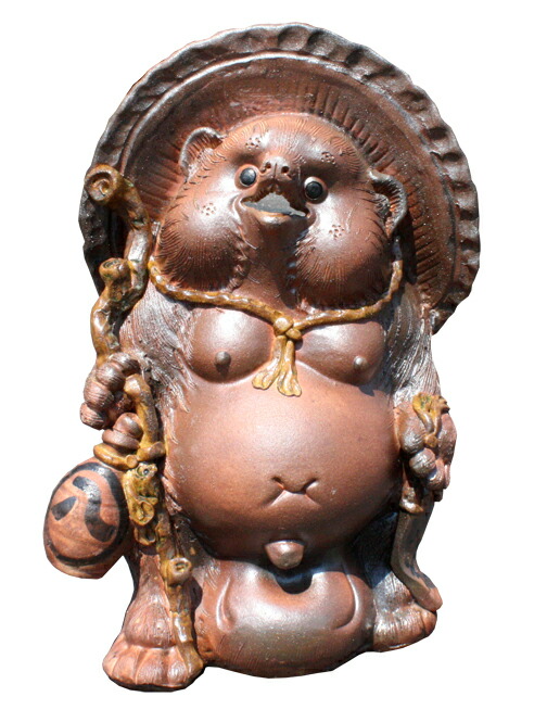 楽天市場】福々ひねり狸 古信楽 風20号 信楽焼 たぬき 陶器 狸 置物