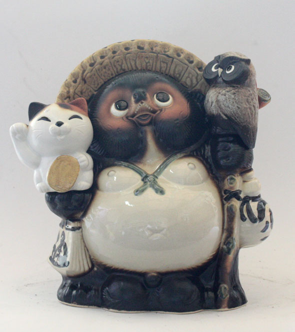 楽天市場】【10%OFF】福狸 9号 信楽焼 たぬき 陶器 狸 置物 タヌキ