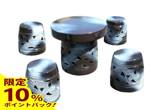 楽天市場】【最大20%ポイントバック中】信楽焼 ガーデンテーブル 20号