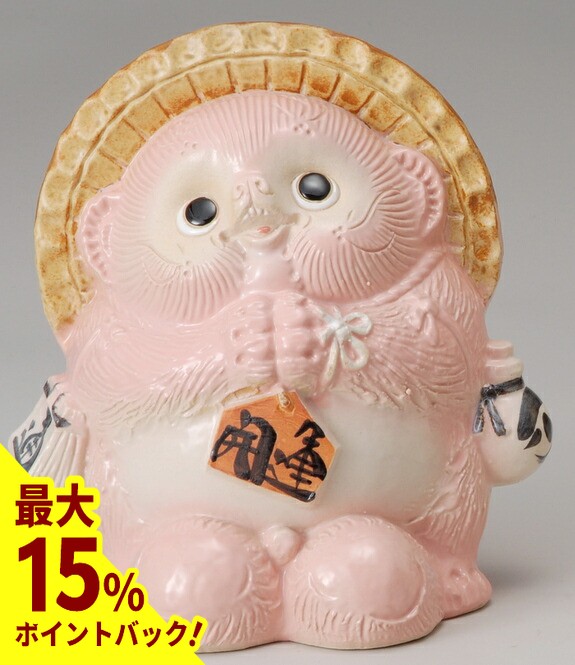 楽天市場】【10%ポイントバック中】風水お願い狸 (白) 開運お願い