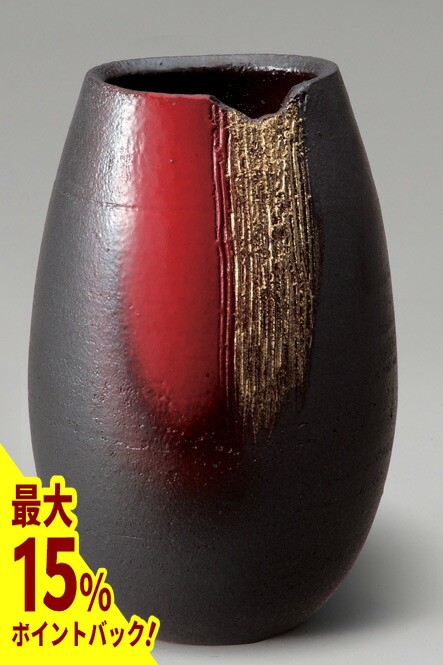 楽天市場】金彩小花長 花入 信楽焼 陶器 花器 花瓶 彩り屋 : 彩り屋