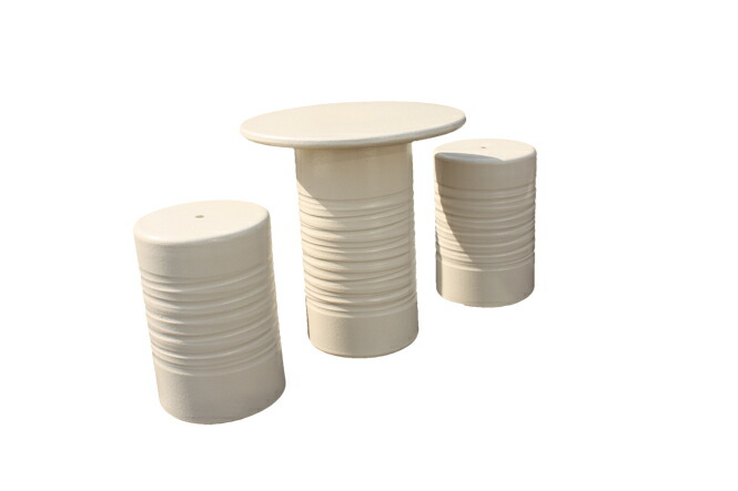 楽天市場】信楽焼 ガーデンテーブル 20号 カスミ唐草テーブルセット5点