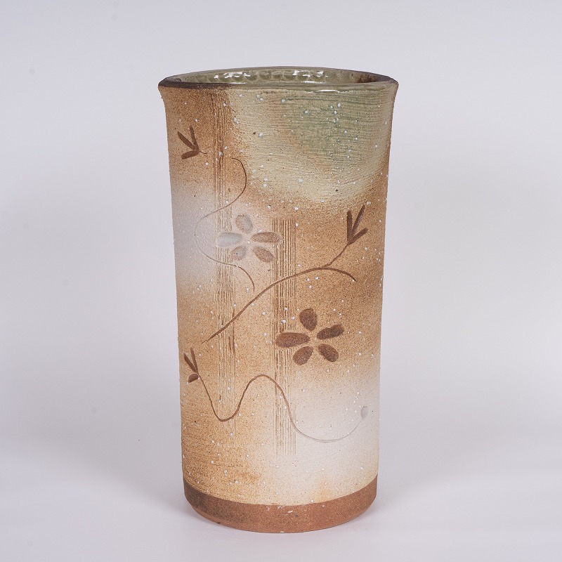 楽天市場】【10%OFF】傘立て 陶器 信楽焼 草花彫 傘立 開店祝い 新築