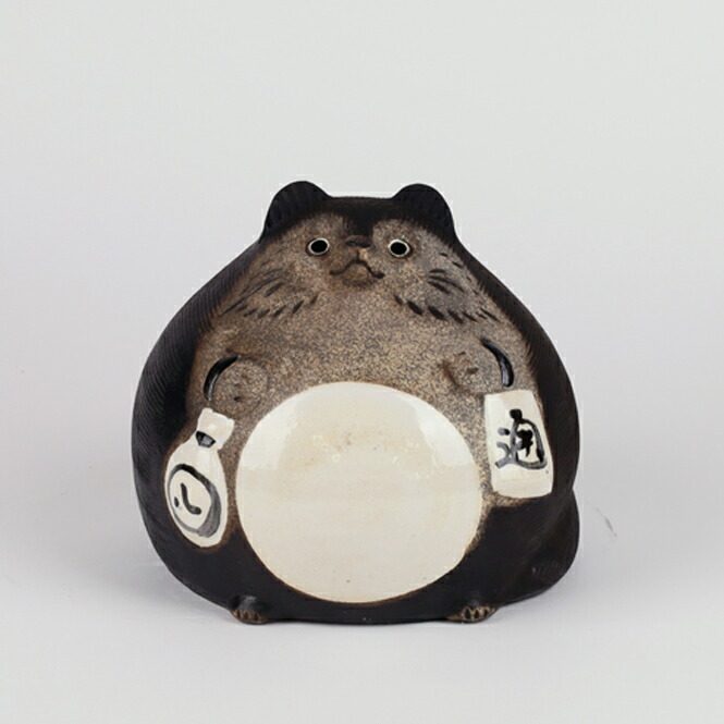 10個セット ☆ 置物 ☆大福狸５号 [ 19 x 20 x 17cm ] 信楽焼 10号福々狸(オス) たぬき タヌキ 狸 開運 縁起物 可愛い 陶器