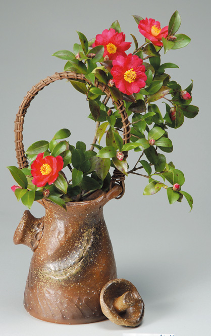 【楽天市場】土瓶型つる付 花入 信楽焼 陶器 花器 花瓶 彩り屋：彩り屋