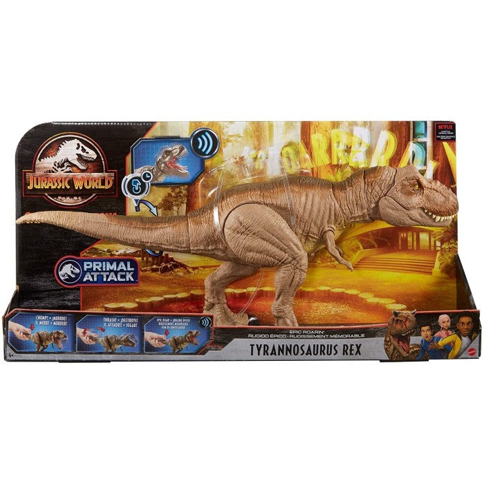 マテル ジュラシック ワールド Jurassic World スーパーアクション T レックス Gjt60 全長 約55cm 4歳 おもちゃ ダイナソー 恐竜 室内遊び 玩具 プレゼント 誕生日 フィギュア インテリア Educaps Com Br
