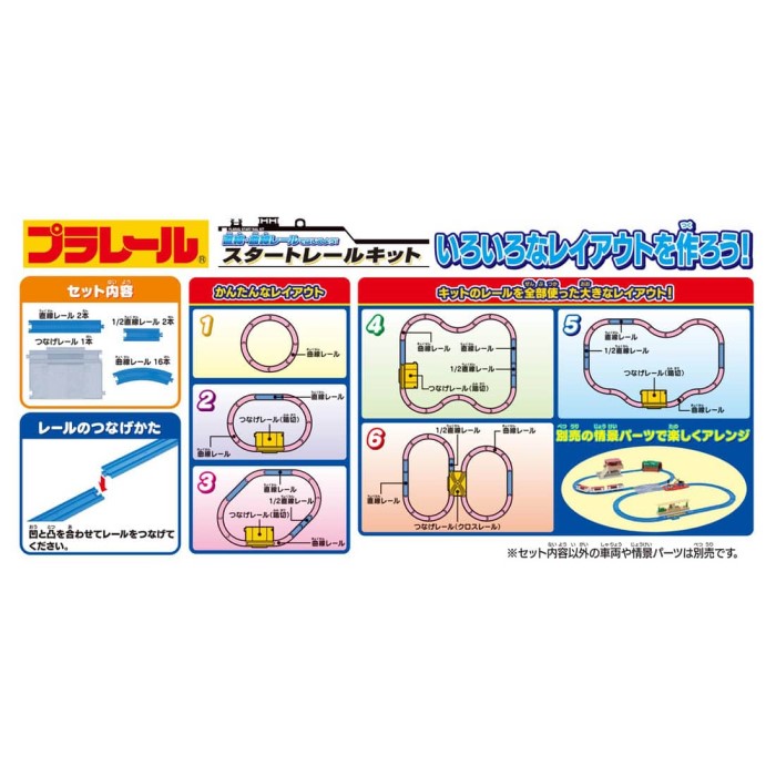 市場 プラレール 直線 3歳 おもちゃ 部品 スタートレールキット 曲線レールではじめよう 男の子 レールセット タカラトミー