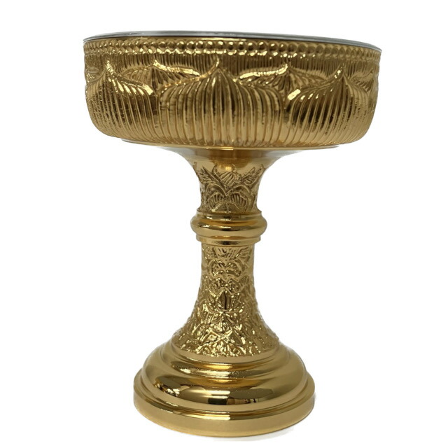 楽天市場】蓮仏器（仏飯器）本金メッキ ＃12(直径4.7cm)～＃6