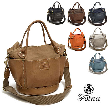 楽天市場 1年保証 フォルナ Folna バケツ型 2way レザー ガーデンバッグ ショルダーバッグ ヌメ革 いろはみせ バッグと財布のお店