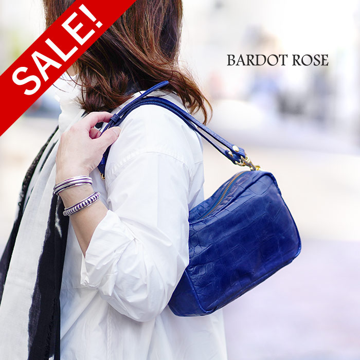 Sale ディープブルー 父の日 Bardot 革 ジェントルクロコ セール バッグ レディース レディースバッグ Regalo レガロ 40 Off 1年保証 本革 斜め掛け ディープブルー ミニショルダーバッグ 2way Br 4608 いろはみせ バッグと財布のお店 ポーチ バルドロゼ Rose