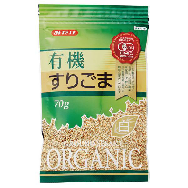 楽天市場】☆８個までなら全国一律送料300円(税込)☆ みたけ有機すりごま(黒)70g 70g みたけ食品工業 : いろはのいえ