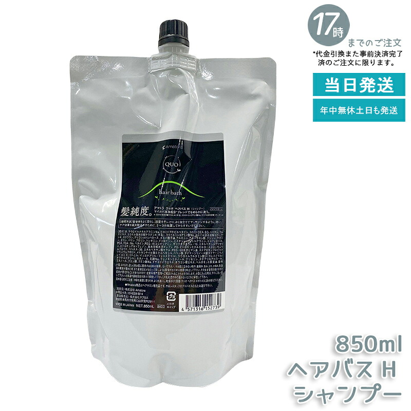御手伝いさん虎 クゥオ 髪の毛2階建てバス H 850mL 大静電容量 エイジングケア ヘアサロン エイジングケア 不都合世話をする ノンケイ素樹脂 基本理念取りつくろう 高保湿 頭皮世話をする UV防護 ノンケイ素樹脂 赤ちょうちん一人占め品 ハリ コシ ツヤ アフターシャンプー 国内置き目品  貨物輸送無料