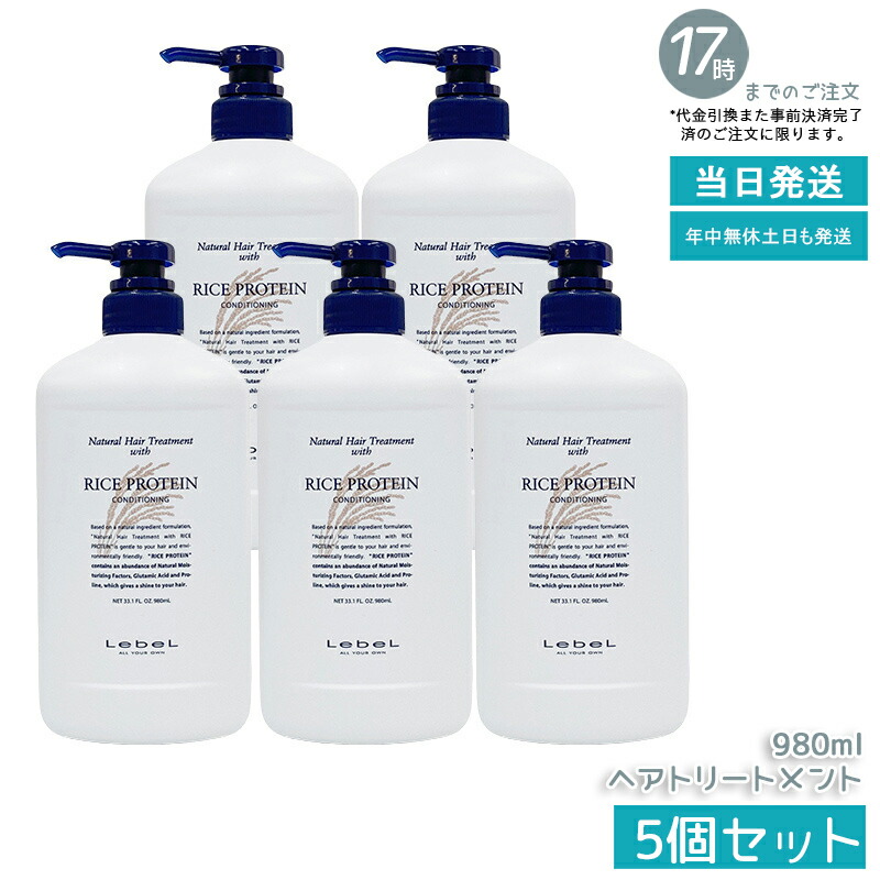 【5個仕掛ける】ルベル 自然的 髪の毛 手当て ウィズ RP 980ml