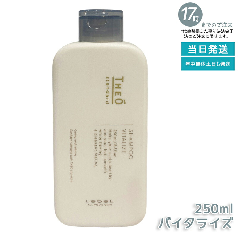 ルベル ジオスタンダードシャンプー バイタライズ 250ml 男性用 メンズ シャンプー 頭皮ケア 頭皮活性 潤い 保湿 さっぱり 洗い上げ 健やか 毎日使い 敏感肌 サロン専売品 Lebel standard 国内正規品 送料無料｜いろいろマーケット 店