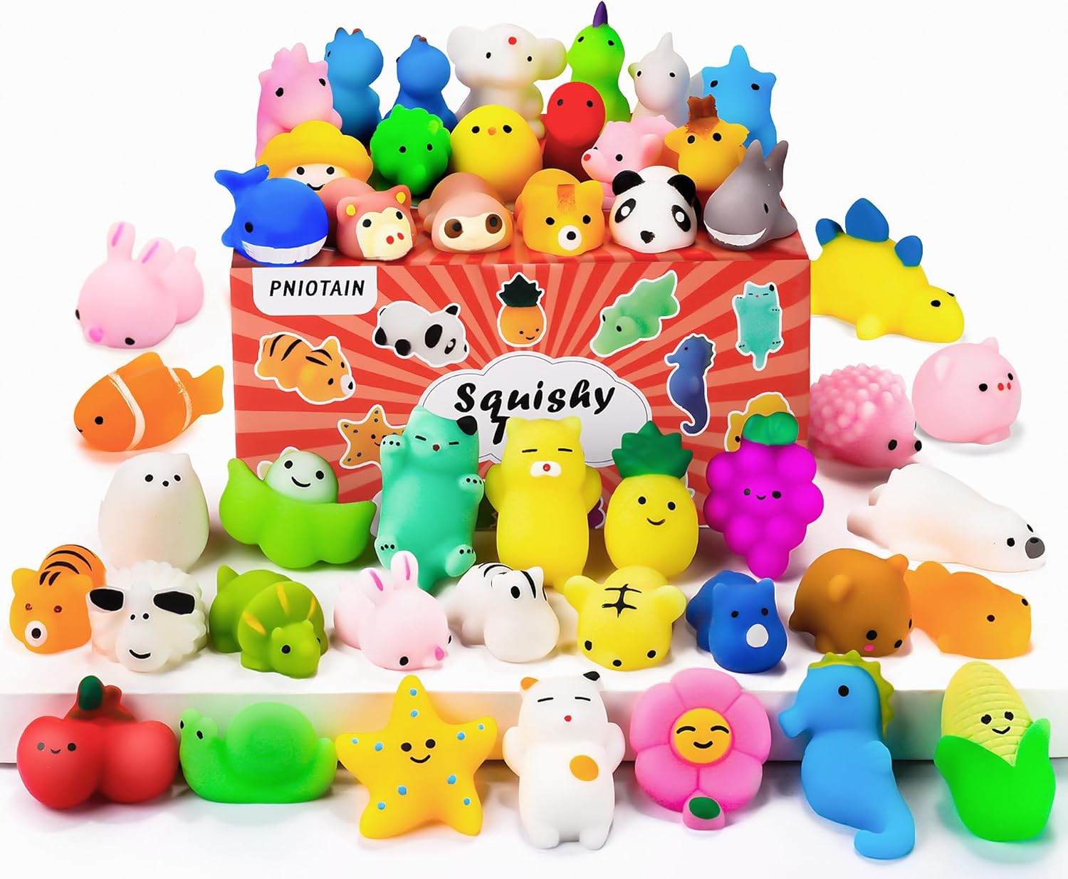 楽天市場】48個スクイーズ 玩具 動物 ストレス解消グッズ スクイーズ