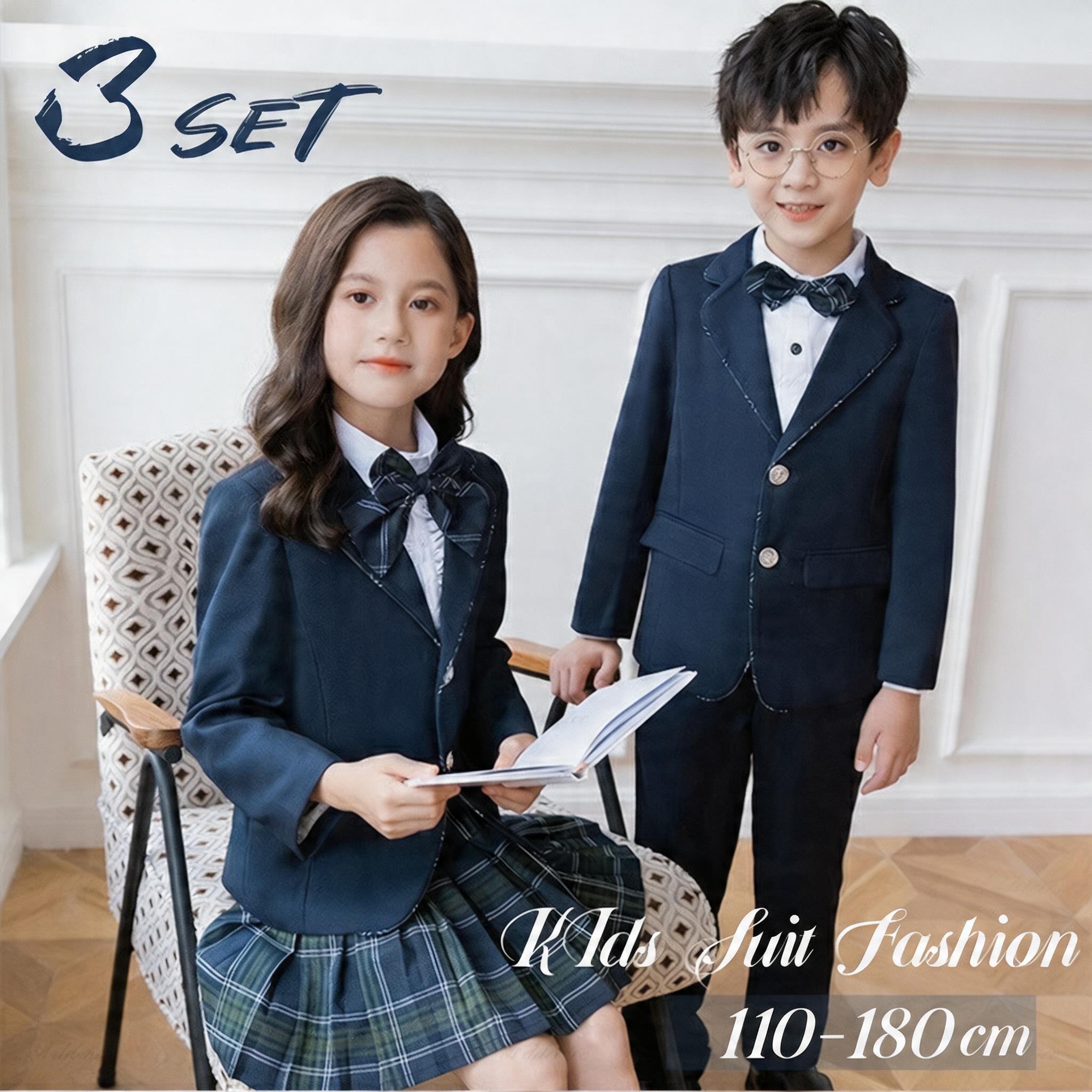卒業式 スーツ 3set 女の子 男の子 紳士服 パンツ ズボン スカート110-180cm 大きいサイズ 小学生 子供服 小学校卒業式スーツ ジュニア 卒服 女児 フォーマル 卒業式服装 子供スーツ｜IROIRO 良品