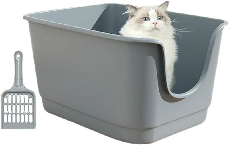 猫 トイレ 大きな猫のトイレ 猫用トイレ本体 ネコトイレ 大容量 砂 飛び散ら防止 60x47x31cm 深型 ペットトイレ 掃除簡単 脱臭抗菌 大型 大きい猫 多猫 ス 大開口 メイン猫|IROIRO 良品