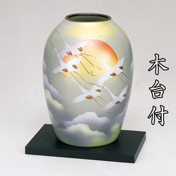 【九谷焼 8号花瓶 鉄仙】新品 花器 壺 床の間 フラワーベース 九谷焼 8号花瓶 鉄仙】新品 花器 壺 床の間 フラワーベース