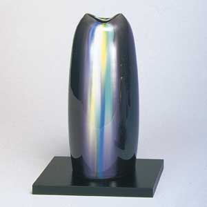 九谷焼 高木卓倖 号花立て 釉彩潮流 花コンテナー 咲き器 飾付花瓶 陶製 花立脚地 Brucetires Ca