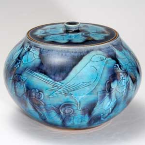 楽天市場】九谷焼 水指 碧明耀彩 人間国宝 三代 徳田八十吉作 : 九谷焼