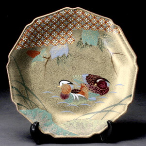 楽天市場】九谷焼 雛の図皿 ゴールド マルチカラー 磁器 香淳皇后 昭和