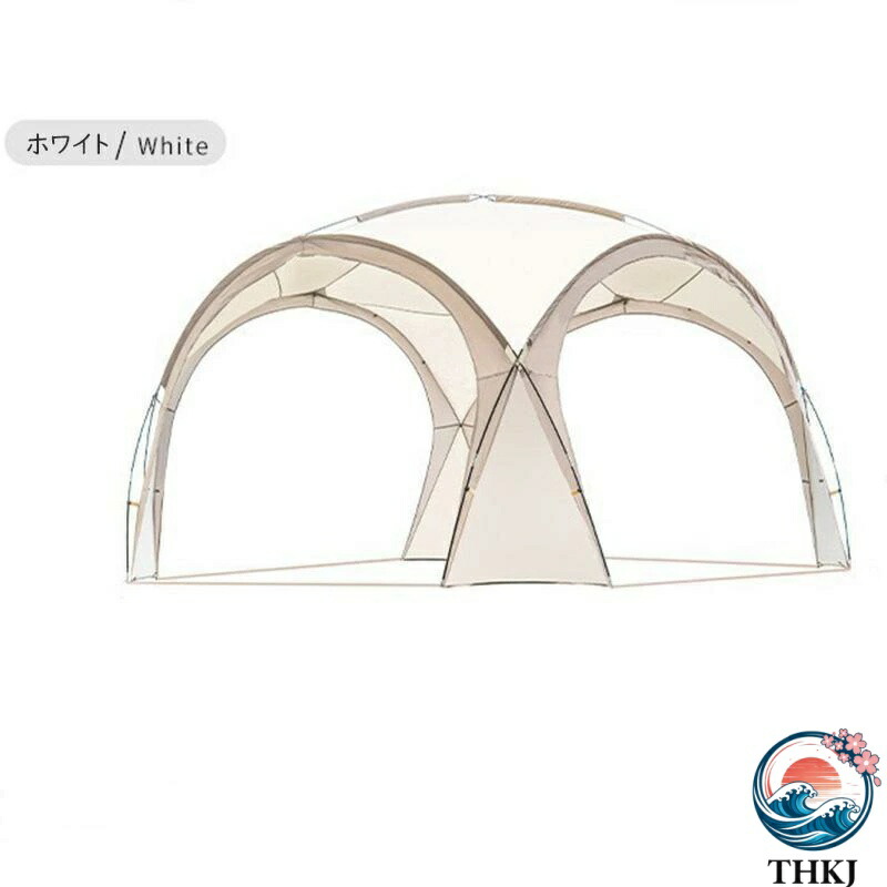 【全品2点で5%OFF】タープテント シェード ドーム型パーティーシェード ドームシェルター 天幕 イベント UVカット 防水軽量 サイドウォール付 収納袋 ホワイト/ブラック