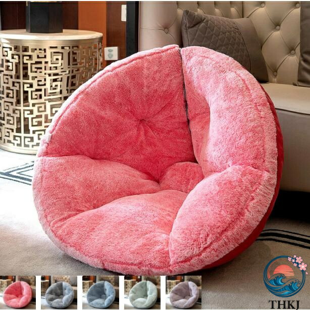 【全品2点で5%OFF】座椅子 低反発 可愛い チェアクッション 軽量 コンパクト 椅子 ソファ ローテーブル用 折り畳み テレワーク 在宅勤務 車 イス用 背もたれ フロアチェア