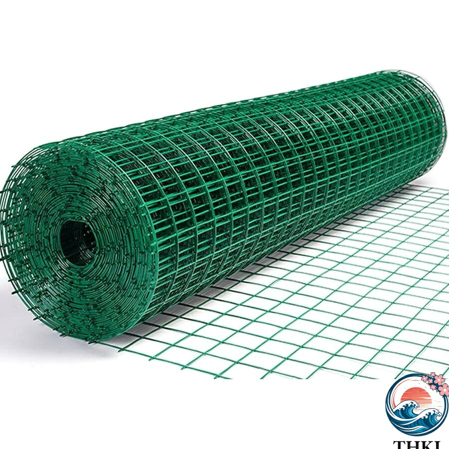 【全品2点で5%OFF】簡単金網フェンス ワイヤーの直径は 防獣フェンス 野菜動物バリア用 グリーン 1.2メートルたか高さ2.1ミリふと太さ3センチあな穴10メートルです (1.2m)
