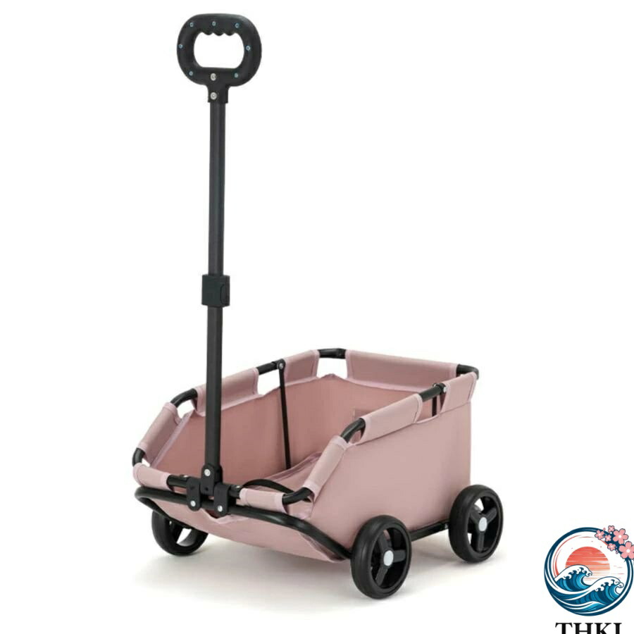 【全品2点で5%OFF】小型ペットワゴンカート 犬用ベビーカー、猫用キャリア トロリーケース ペットローリングキャリア、車輪付き猫用トロリー、小型中型犬用ペットベビーカー、4輪軽