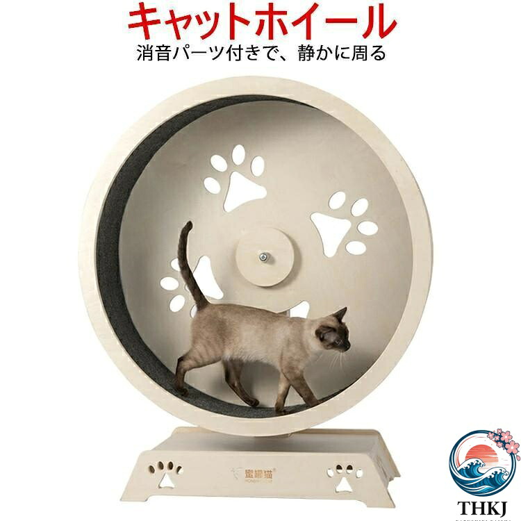 【全品5%尖んがり】キャットホイール ローラーキャット 駈けっくら車輪 純一無雑材 お座敷伝令 剪断応力押し広める 手あそび 猫のトレッドミル 猫の回し車 ご覧になる車 猫摩滅爪