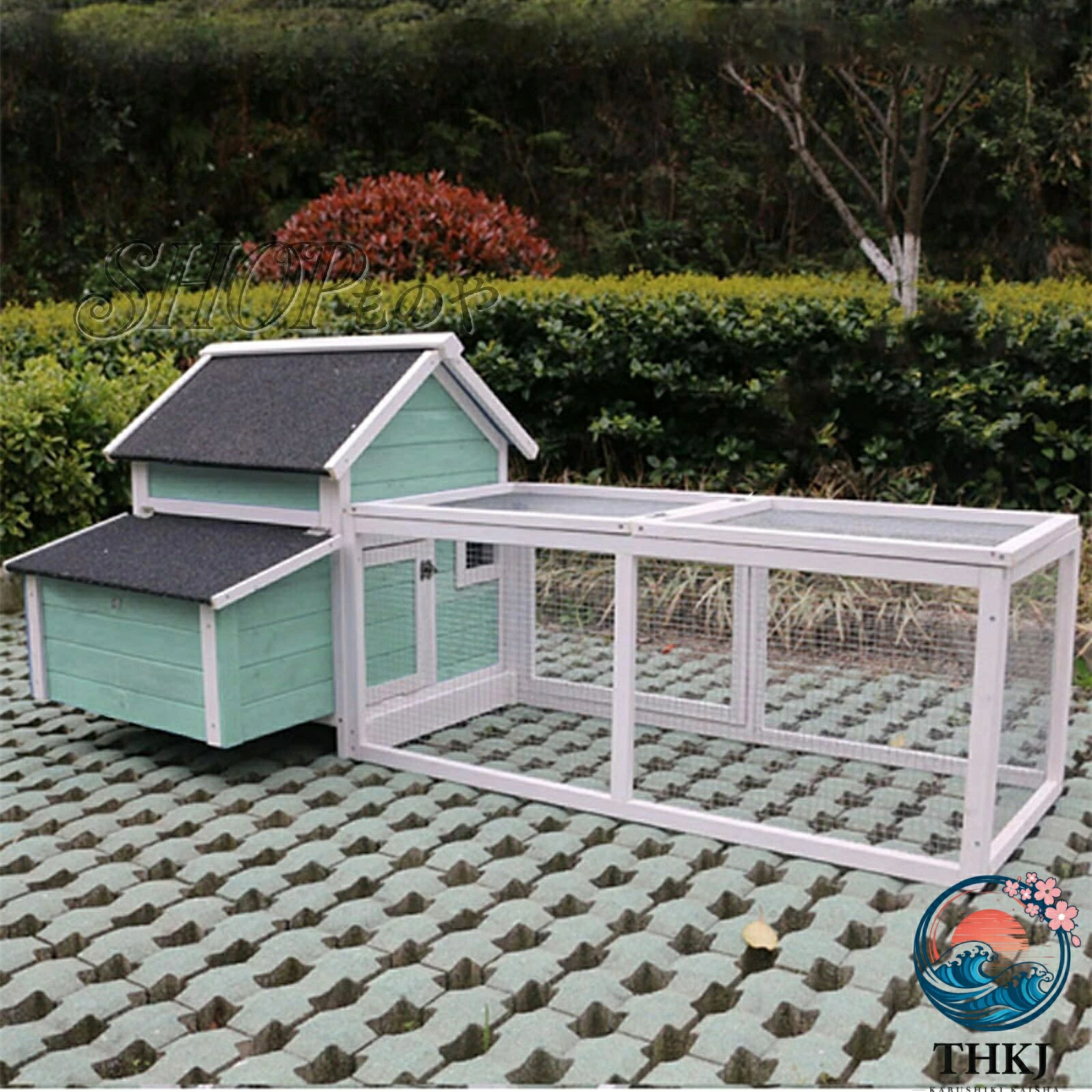【全品5%尖んがり】大型鶏掘ったて小屋 木製金属元素練り合わせる 大屋根付き添い人家禽伏せ籠 庭栽培所用耐久繁殖舎