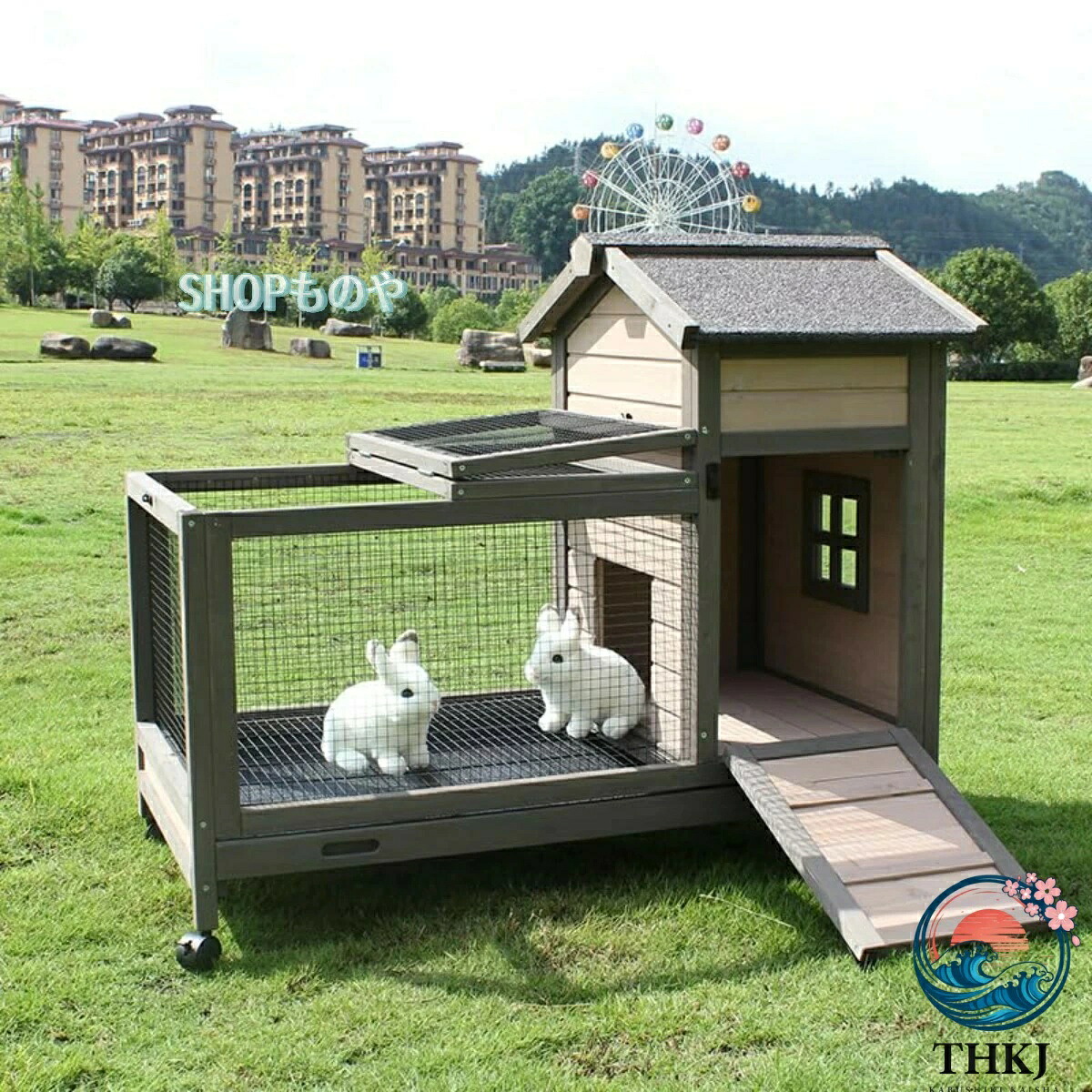 【全品5%尖んがり】アウトドアウサギケージ 木製繁殖掘ったて小屋 抽き出し式 小毛の荒物兼用 雨よけ日焼押しとどめる