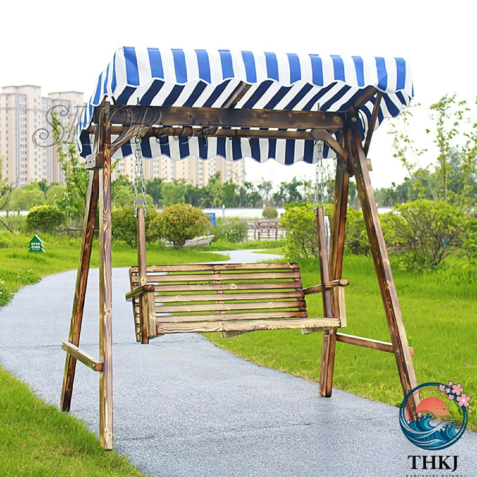 【全品5%ポイント】ブランコ 木製 ポーチブランコ 屋外スイングチェア 庭遊具|IROIROlab