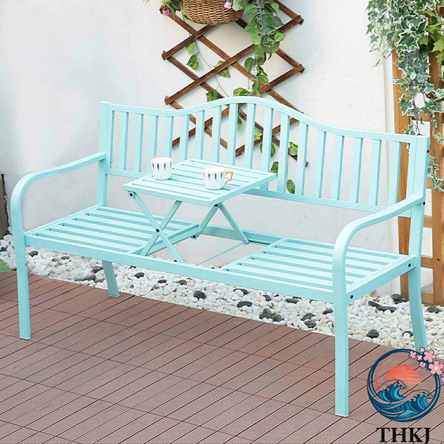 【全品5%ポイント】ガーデンベンチ 屋外ベンチ 鋳鉄製 3 人掛 庭園家具|IROIROlab