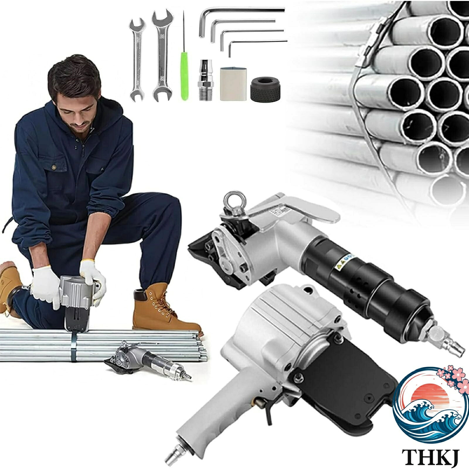 【全品5%尖んがり】空気圧式スチールストラッピングマシン 金属元素荷造り機 携帯型荷造り機 実業用荷造り物の具