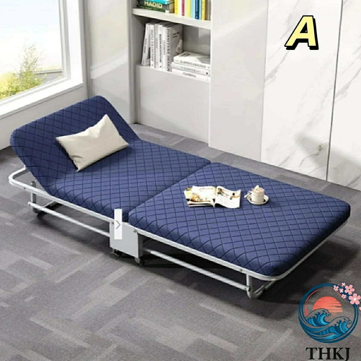 【全品5%尖んがり】折りたたみ寝台 シングル 高手向かいマットレス 介護用 飾り気の無い寝台 パウダーコンパクト納める